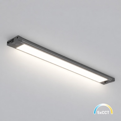 Lampka Podszafkowa 12W 700lm 5CCT 42cm Czarny
