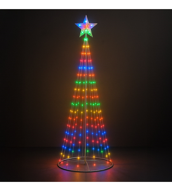 Choinka LED 1,8m 269LED RGB + 2700K IP44