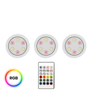 Lampka Podszafkowa Jojo RGB + 3000/6000K Trójpak