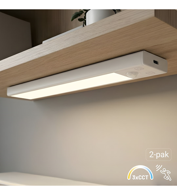 Lampka Podszafkowa Viro 3CCT 20cm Dwupak