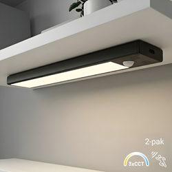 Lampka Podszafkowa Viro 3CCT 20cm Czarny Dwupak