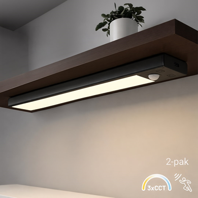 Lampka Podszafkowa Viro 3CCT 30cm Czarny Dwupak