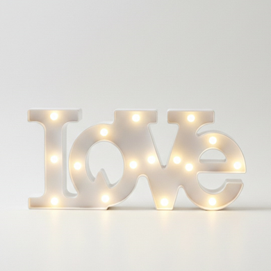 LOVE PLASTIKOWE LED