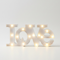 LOVE PLASTIKOWE LED