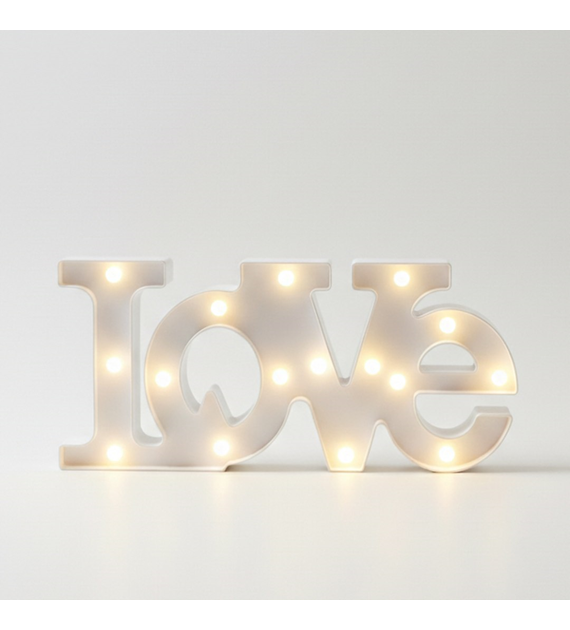 LOVE PLASTIKOWE LED