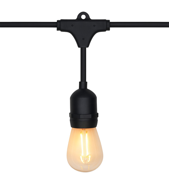 Girlanda zewnętrzna Summer Time 6,6m S14 Filament 2200K 36V 10xE27 IP44