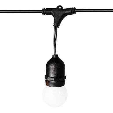 Girlanda zewnętrzna Summer Time 6,6m G45 Mleczna biel 3000K 36V 10xE27 IP44