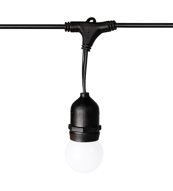 Girlanda zewnętrzna Summer Time 6,6m G45 Mleczna biel 3000K 36V 10xE27 IP44