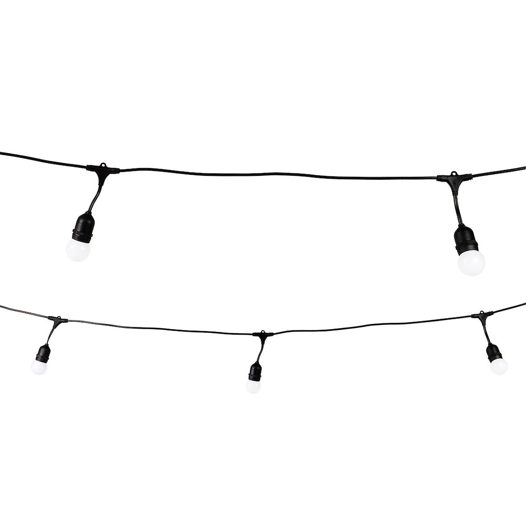 Girlanda zewnętrzna Summer Time 6,6m G45 Mleczna biel 3000K 36V 10xE27 IP44 Milagro — widok produktu