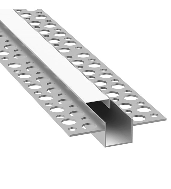 Profil LED wpuszczany GK1 zestaw z kloszem mlecznym 2m