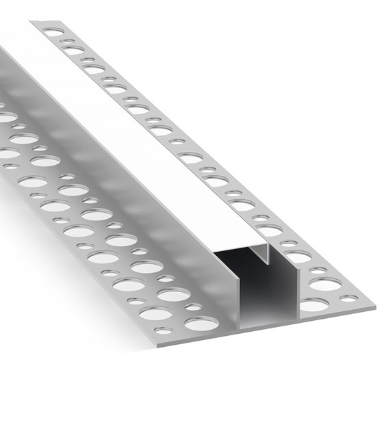 Profil LED wpuszczany GK2 zestaw z kloszem mlecznym 2m