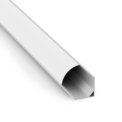 Profil LED kątowy NR zestaw z kloszem mlecznym 2m