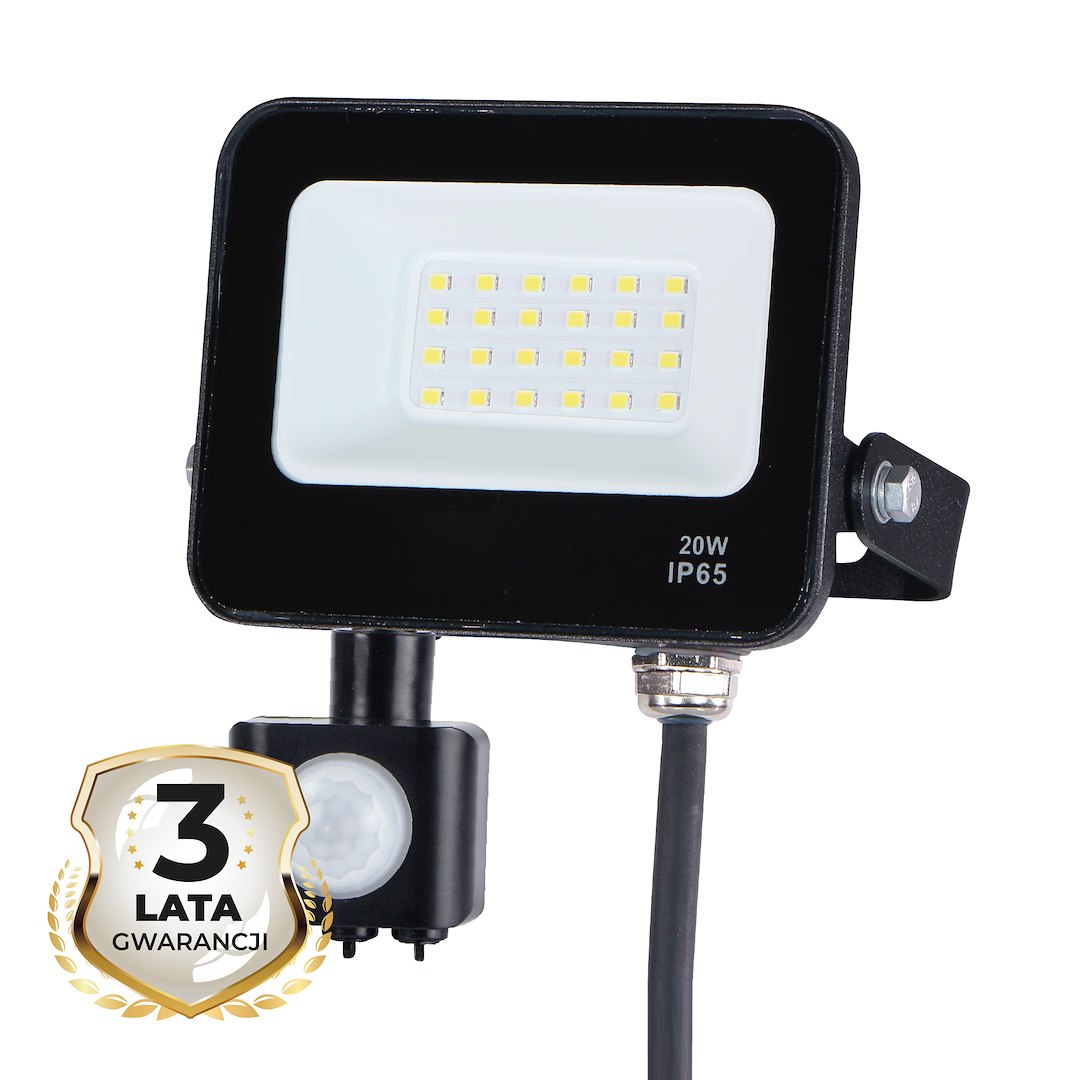 Naświetlacz LED 20W 4000K PIR Milagro