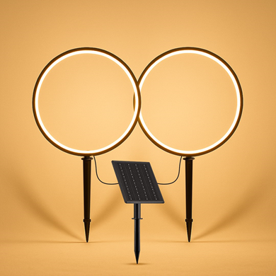 Lampa Solarna Rings 2x1,5W 2x25lm 3000K