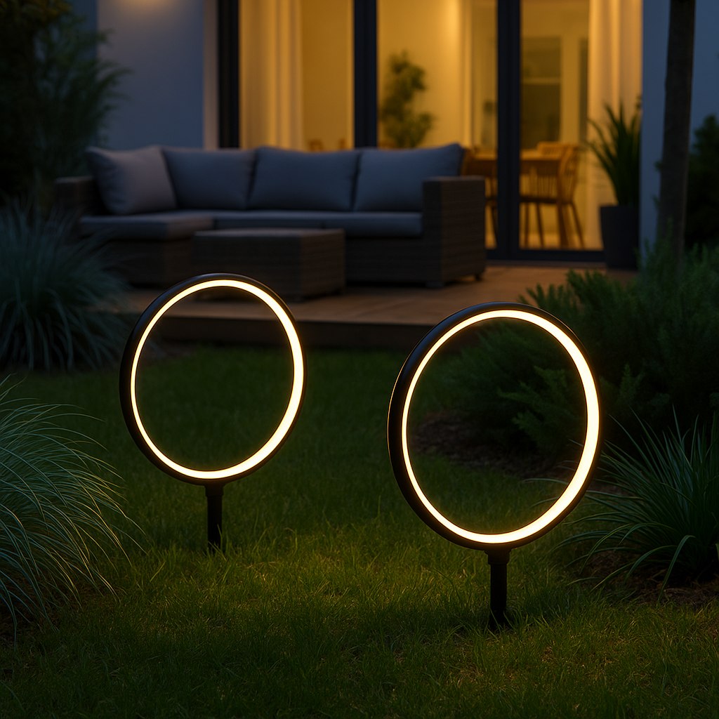 Lampa Solarna Rings 2x1,5W 2x25lm 3000K Milagro — widok produktu