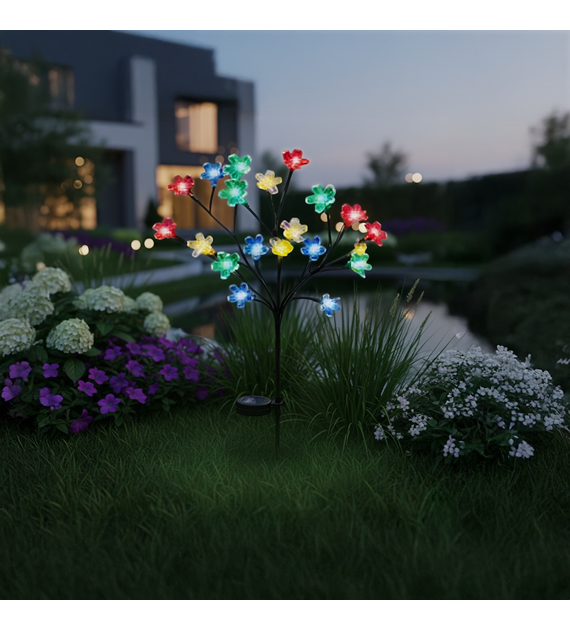 Lampka Solarna Tree 84cm RGB+3000K IP44