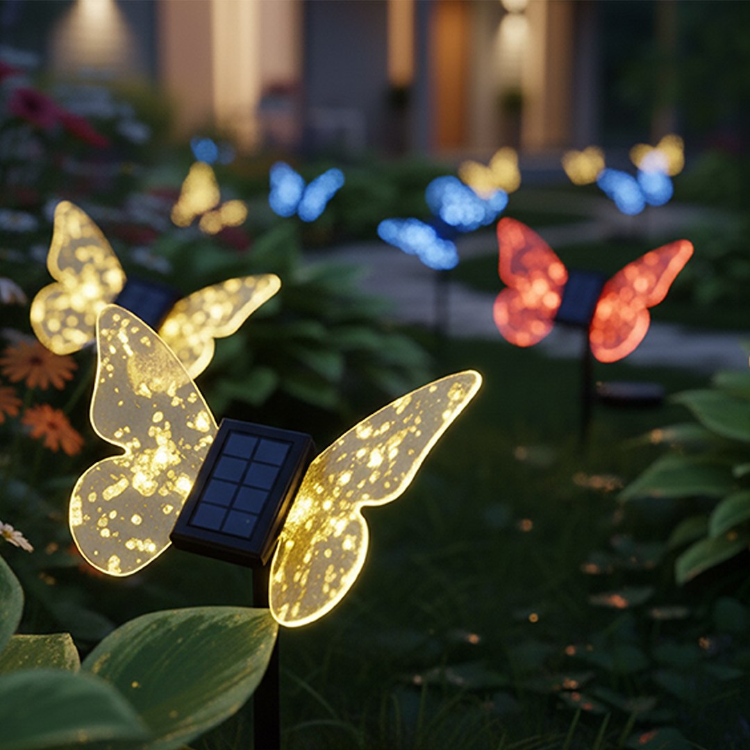 Lampka Solarna Butterfly RGB IP44 Milagro — widok produktu