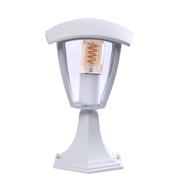 Lampa ogrodowa stojąca Fox 1xE27 Mała Biały