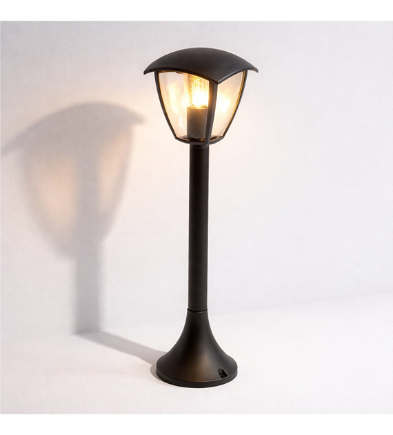 Lampa ogrodowa stojąca FOX BLACK 1xE27 Duża