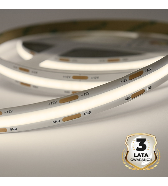 Taśma COB 5W/460lm/320/m  4000K IP20 12V 30m