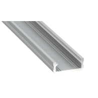 PROFIL ALUMINIOWY SREBRNY TYP D 2m + KLOSZ MLECZNY