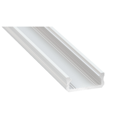 PROFIL ALUMINOWY BIAŁY TYP D 1m + KLOSZ MLECZNY (D BIAŁY-1M)