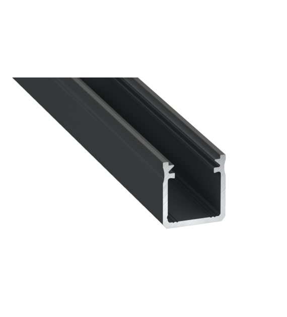 PROFIL ALUMINIOWY CZARNY TYP Y 1m + KLOSZ MLECZNY