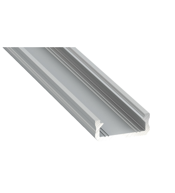 PROFIL ALUMINIOWY SREBRNY TYP D 1m + KLOSZ MLECZNY