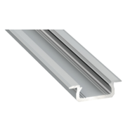 PROFIL ALUMINIOWY SREBRNY TYP Z 1m + KLOSZ MLECZNY