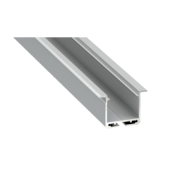 PROFIL ALUMINIOWY SREBRNY TYP K 2m + KLOSZ MLECZNY, SPRĘŻYNA MONTAŻOWA