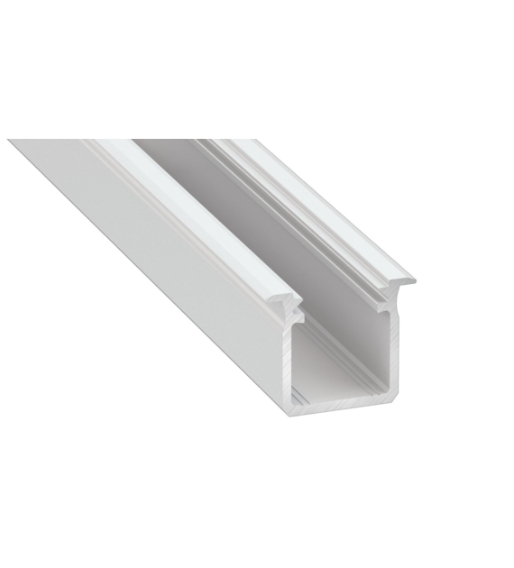 PROFIL ALUMINOWY BIAŁY TYP G 1m + KLOSZ MLECZNY