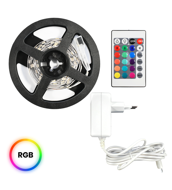 Zestaw Led RGB 3m IP54 Sterownik + Pilot