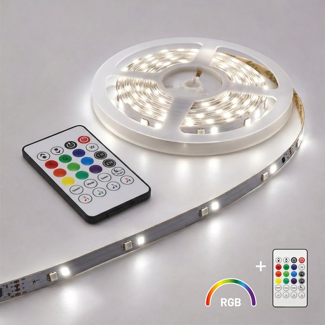 Zestaw Taśma SMD 36led/m RGBWIC IP20 5m + Zasilacz Milagro