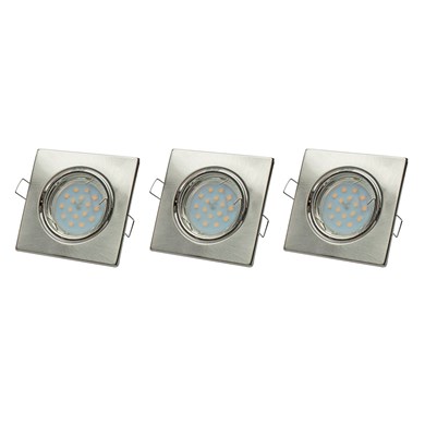 ZESTAW OCZEK KWADRATOWYCH 3x5W GU10