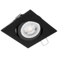 Oczko sufitowe kwadratowe ruchome IP20 Black