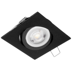 Oczko sufitowe kwadratowe ruchome IP20 Black