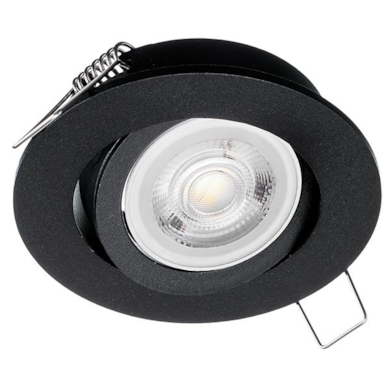 Oczko sufitowe okrągłe ruchome IP20 Black