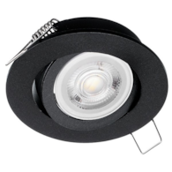 Oczko sufitowe okrągłe ruchome IP20 Black