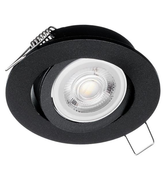Oczko sufitowe okrągłe ruchome IP20 Black