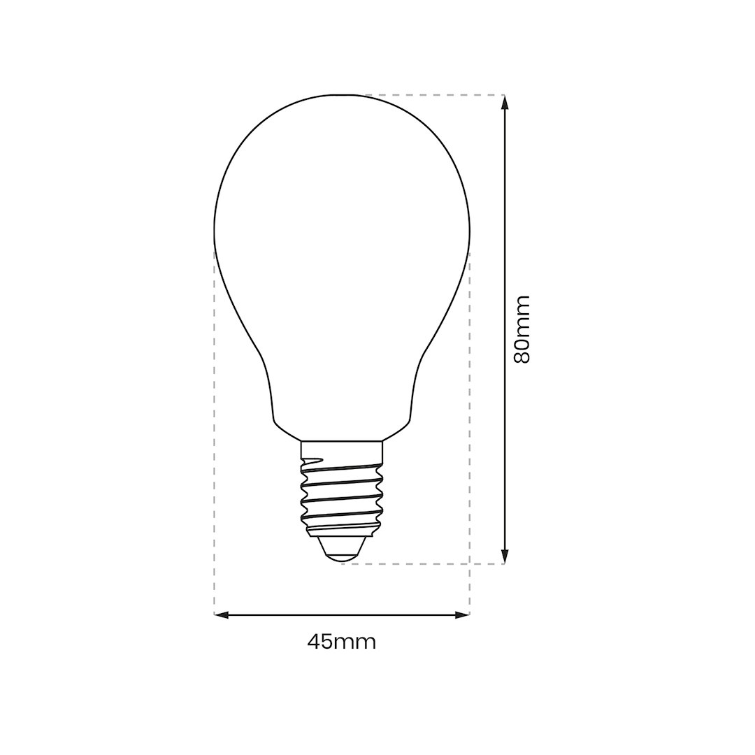 Żarówka LED 5W E14 G45 4000K Milagro — widok produktu