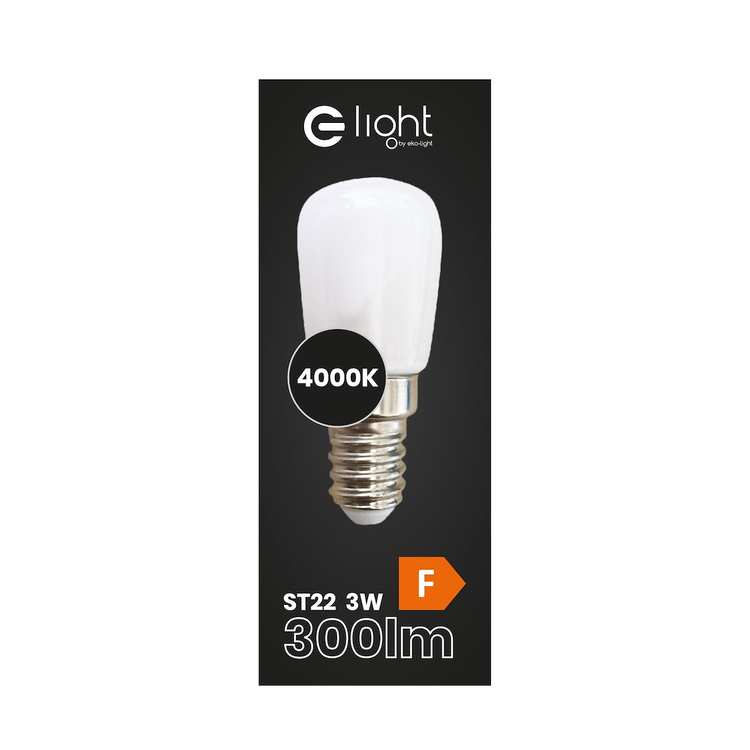 Żarówka LED 3W ST26 E14 4000K Do Lodówek Milagro — widok produktu