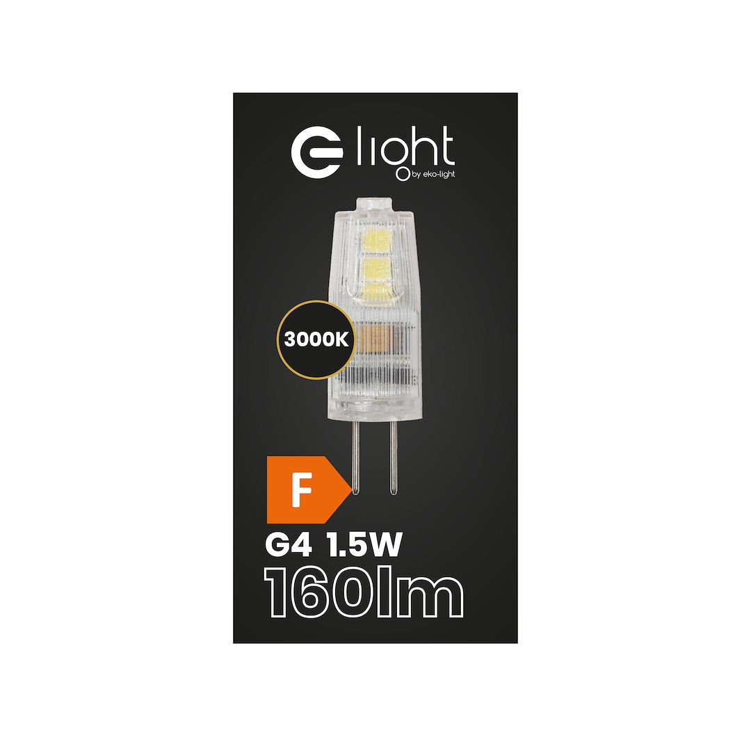 Żarówka LED 1,5W G4 12V 3000K Plastik Milagro — widok produktu
