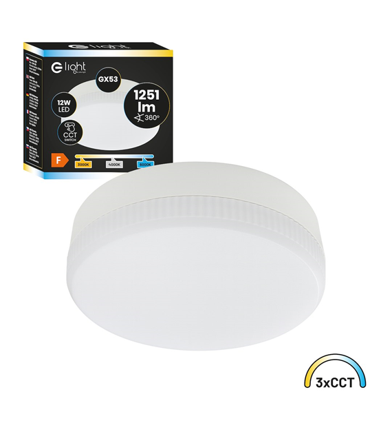 Żarówka Led Gx53 12W 1251lm 3CCT