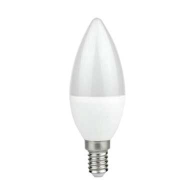 Żarówka LED 7W E14 C37. Świeczka Barwa: 6500K