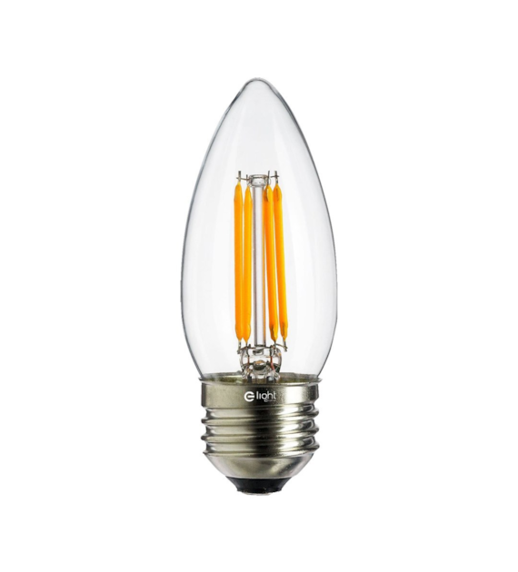 Żarówka Filamentowa LED 4W C37 E27 4000K