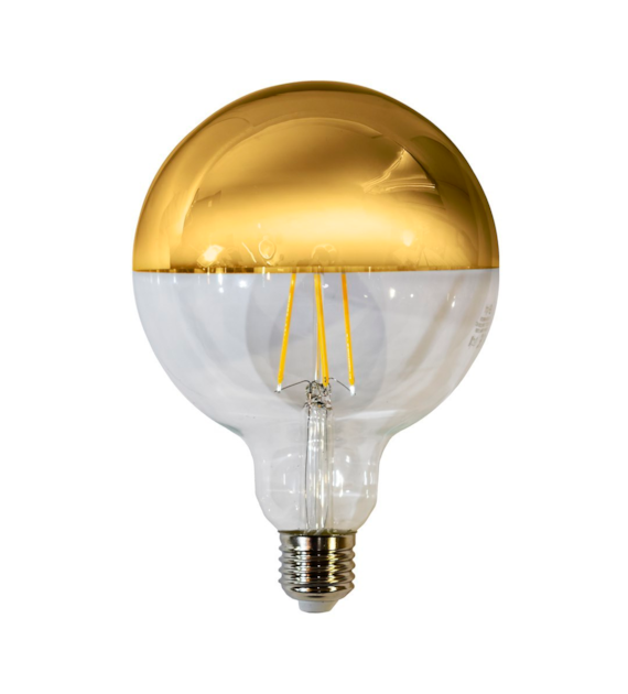 Żarówka Filamentowa LED 7W G125 E27 GOLD Barwa: Ciepła