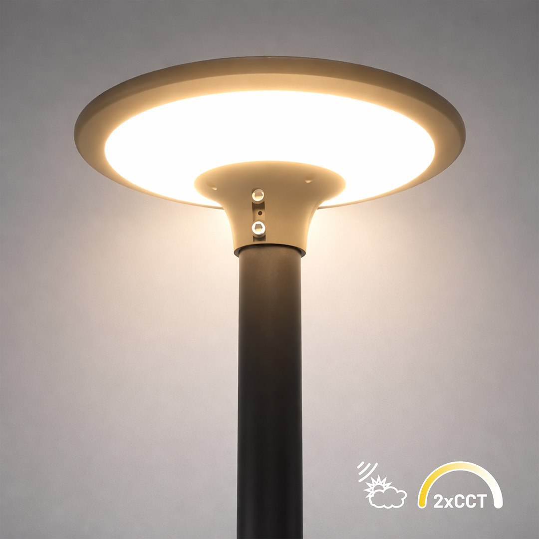Lampa Solarna Patio 20W 2100Lm 3000/CCT 40Cm IP65