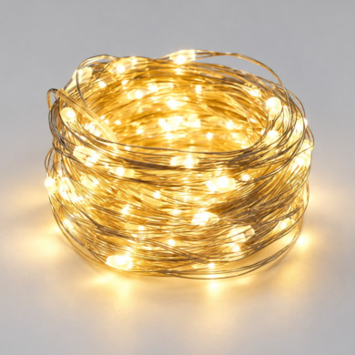 Lampki Drucik 100LED 10m 2700K USB-A