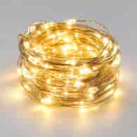 Lampki Drucik 100LED 10m 2700K 3*AA