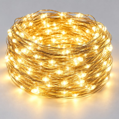 Lampki Drucik 200LED 20m 2700K 3*AA